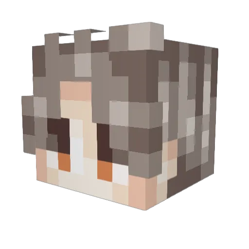 AccurateSceptile Minecraft avatar head, 3D render