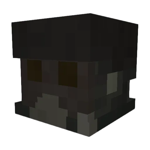 Accursed_pyro Minecraft avatar head, 3D render