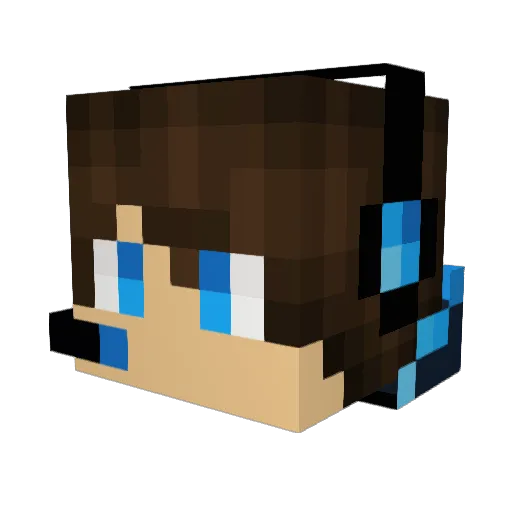 AccusedBourne Minecraft avatar head, 3D render