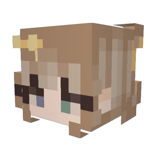 Ace0fSpades18 Minecraft avatar head, 3D render