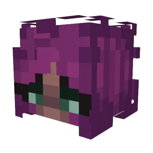 Ace22Bun Minecraft avatar head, 3D render
