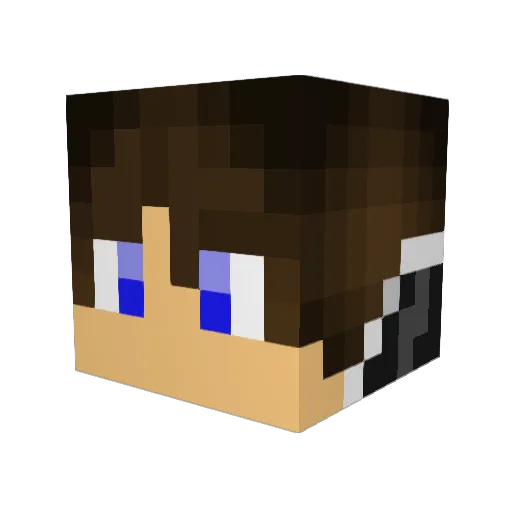 Ace28Alt Minecraft avatar head, 3D render