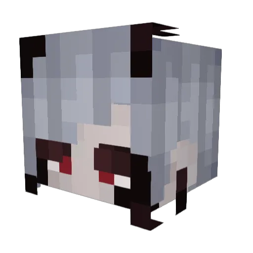 Ace314159265358 Minecraft avatar head, 3D render