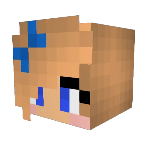 Ace613 Minecraft avatar head, 3D render