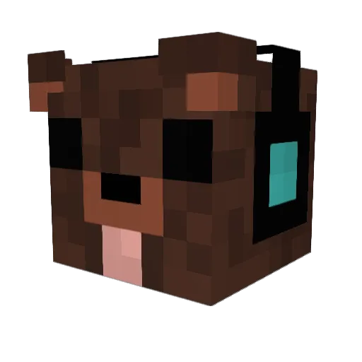 Ace72 Minecraft avatar head, 3D render