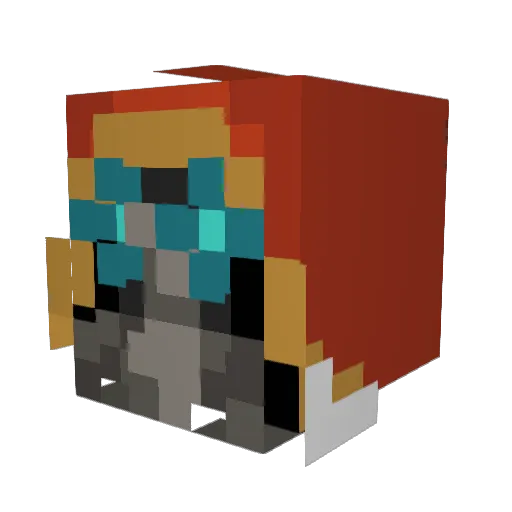 Ace9883 Minecraft avatar head, 3D render