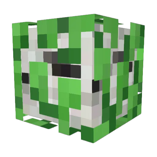 AceAB Minecraft avatar head, 3D render