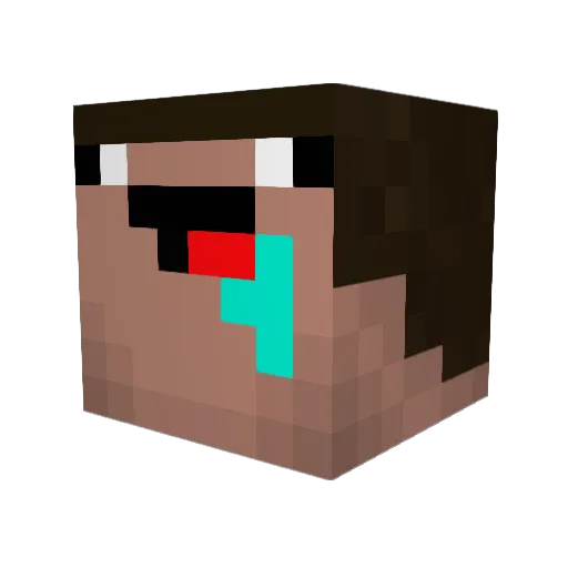 AceCor3 Minecraft avatar head, 3D render
