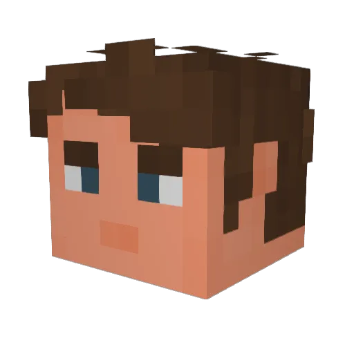 AceCowboy25 Minecraft avatar head, 3D render