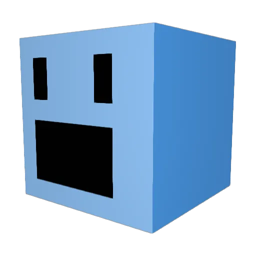 AceCupCake Minecraft avatar head, 3D render