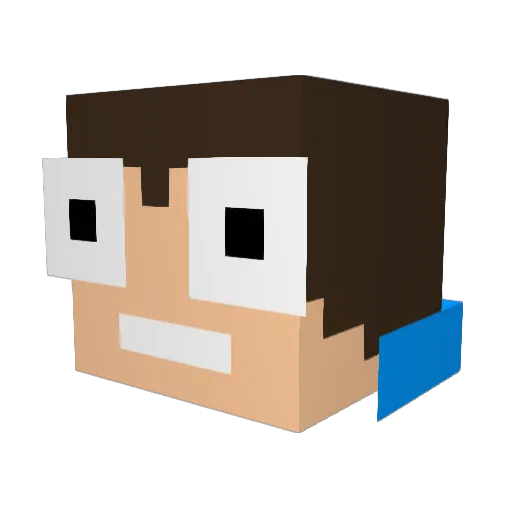 AceDhaniel Minecraft avatar head, 3D render