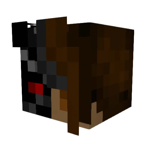 AceDiagram Minecraft avatar head, 3D render