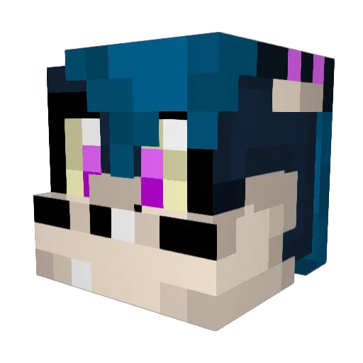 AceDif14 Minecraft avatar head, 3D render