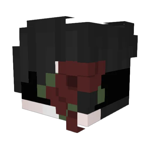 AceDimension Minecraft avatar head, 3D render
