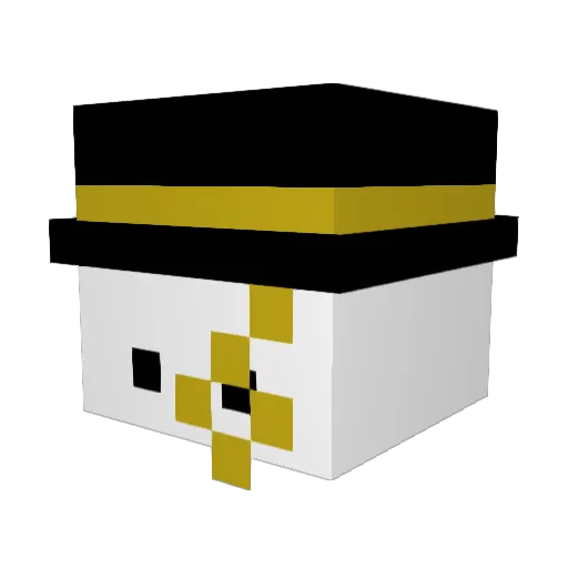 AceDragoon Minecraft avatar head, 3D render