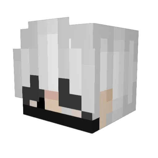 AceError404 Minecraft avatar head, 3D render