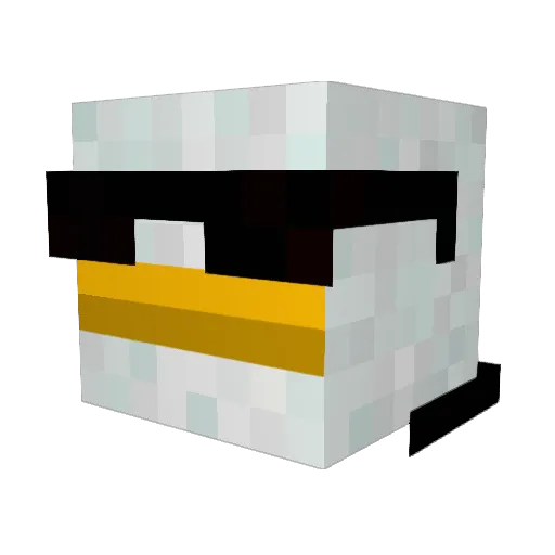 AceFpss Minecraft avatar head, 3D render