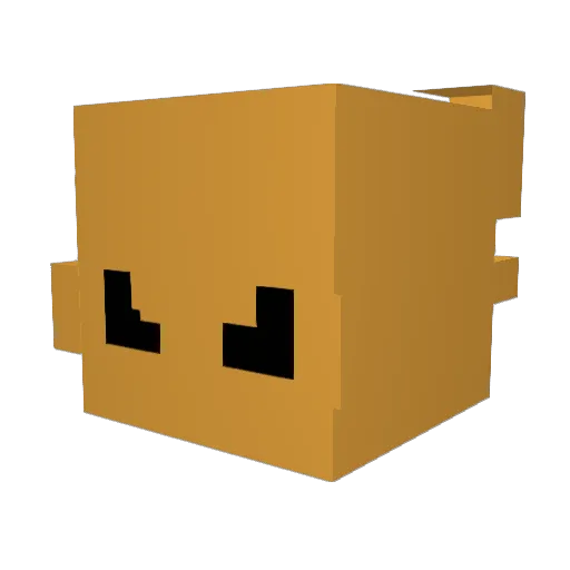AceFrags_ Minecraft avatar head, 3D render