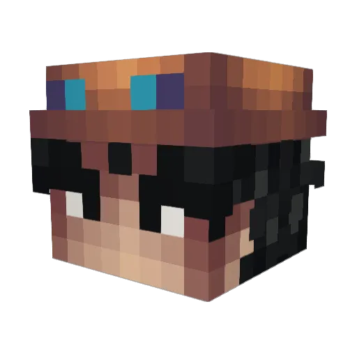 AceGManu Minecraft avatar head, 3D render