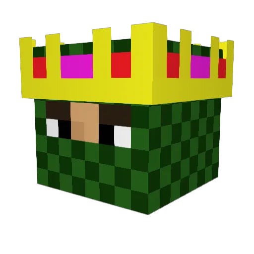 AceGamer312 Minecraft avatar head, 3D render