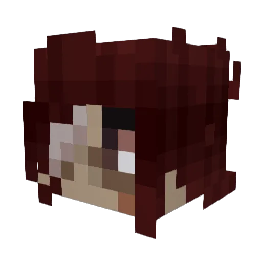 AceGaming32 Minecraft avatar head, 3D render