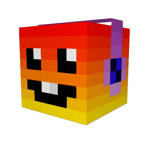 AceHeadz Minecraft avatar head, 3D render