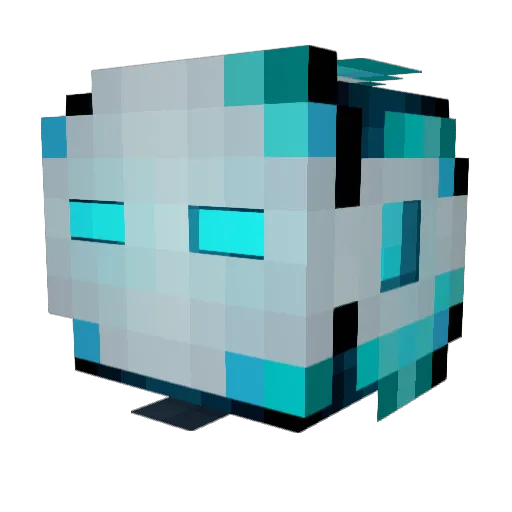 AceHexx Minecraft avatar head, 3D render