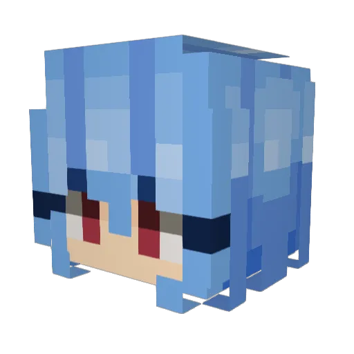 AceHituna Minecraft avatar head, 3D render