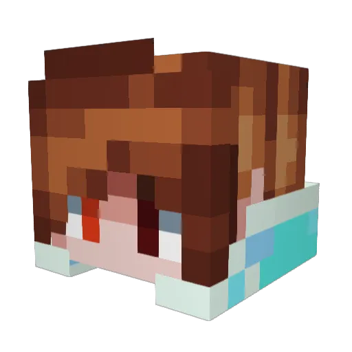 AceInTheSp4des Minecraft avatar head, 3D render