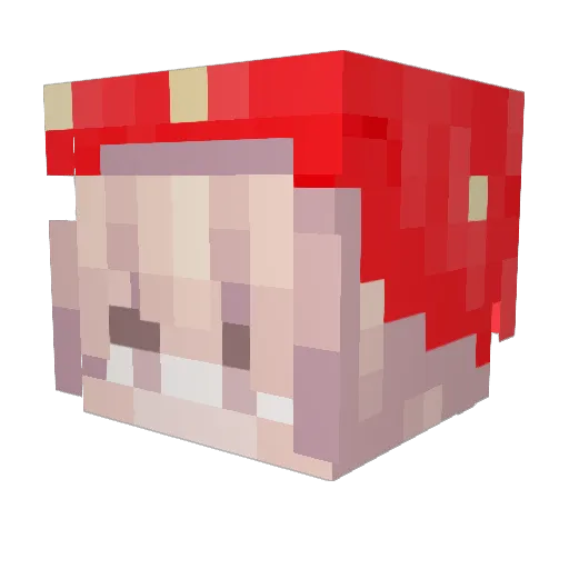 AceMNN Minecraft avatar head, 3D render
