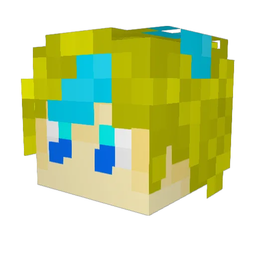 AceOfDiamondsft Minecraft avatar head, 3D render