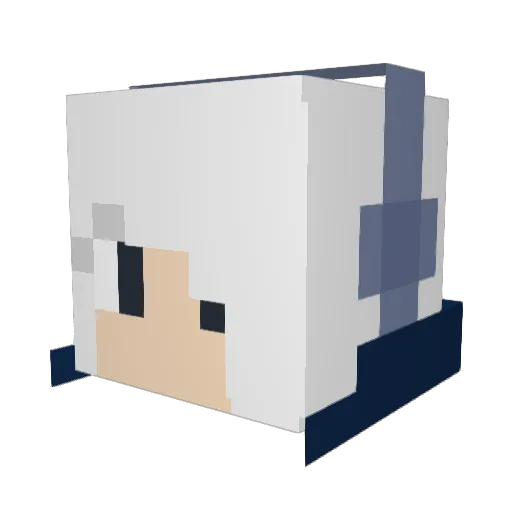 AceOfMars_ Minecraft avatar head, 3D render