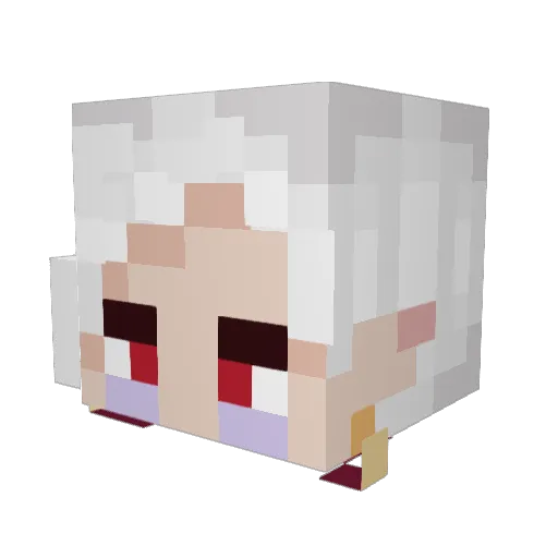 AceOfPastries Minecraft avatar head, 3D render
