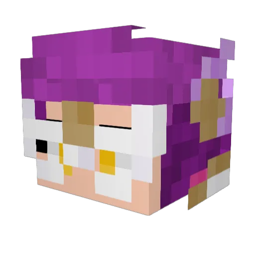 AceOfRisks Minecraft avatar head, 3D render