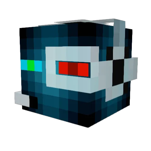 AceOrigin Minecraft avatar head, 3D render