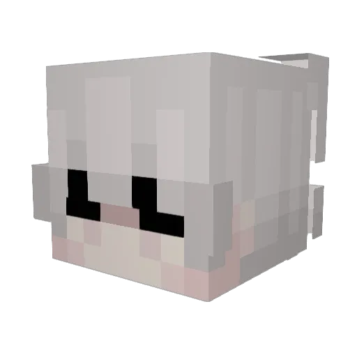 AcePacks Minecraft avatar head, 3D render