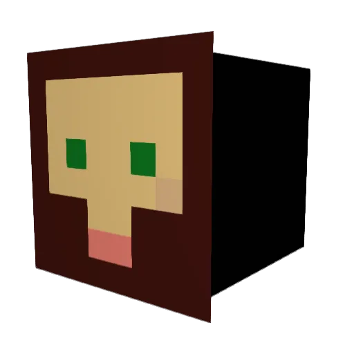 AcePrince25 Minecraft avatar head, 3D render