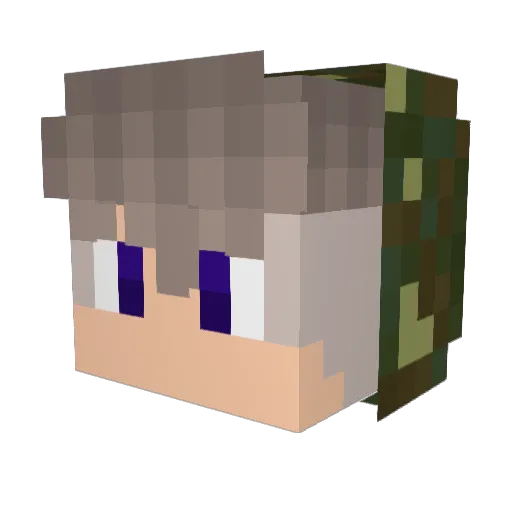 AceSTC Minecraft avatar head, 3D render