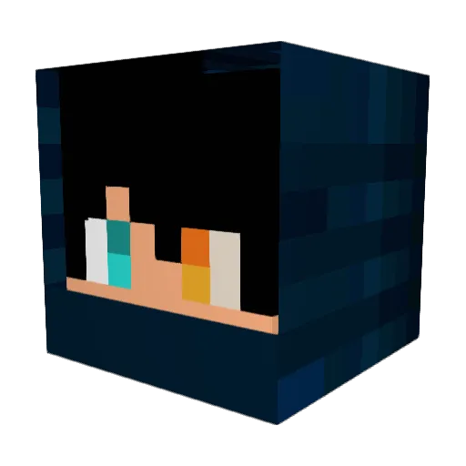AceTDE Minecraft avatar head, 3D render