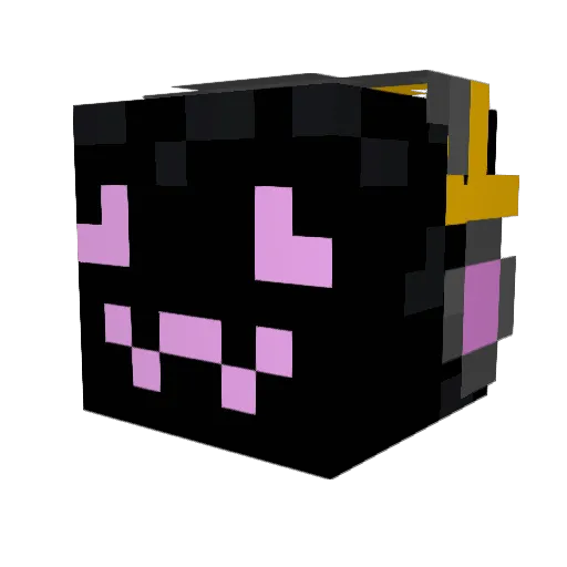 AceTheWolf1 Minecraft avatar head, 3D render