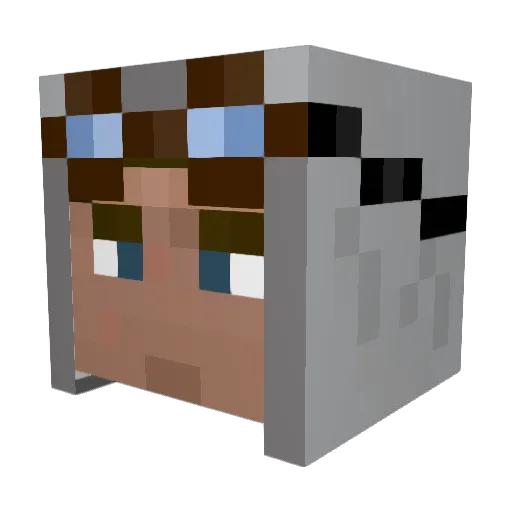 AceVX Minecraft avatar head, 3D render