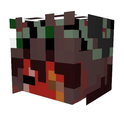 AceXZ Minecraft avatar head, 3D render