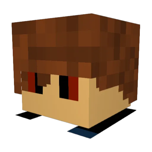AceZer0 Minecraft avatar head, 3D render