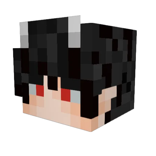 Ace_025 Minecraft avatar head, 3D render