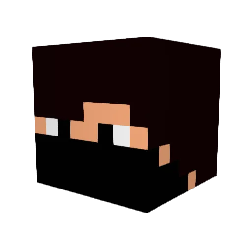 Ace_Br Minecraft avatar head, 3D render