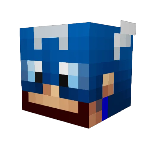 Ace_Eric Minecraft avatar head, 3D render