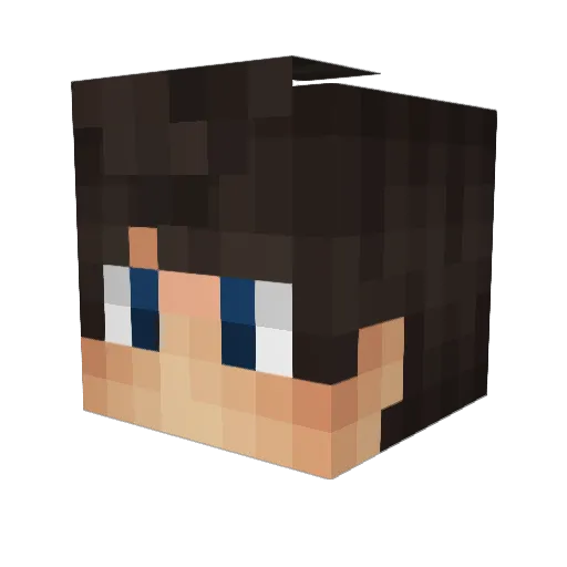 Ace_Graphics Minecraft avatar head, 3D render