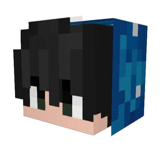 Ace_JF Minecraft avatar head, 3D render