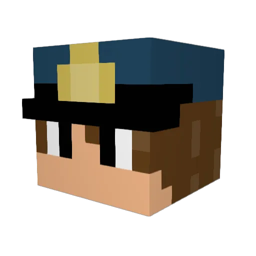 Ace_Mantis Minecraft avatar head, 3D render