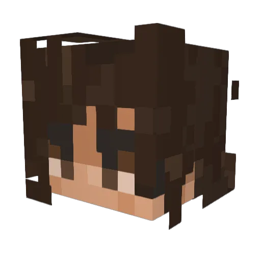 Ace_Sasha Minecraft avatar head, 3D render